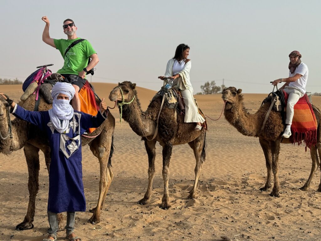 riding a camel in the desert from marrakech, 3 days tour from marrakech to merzouga